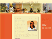 Tablet Screenshot of hautaerztin-lahr.de